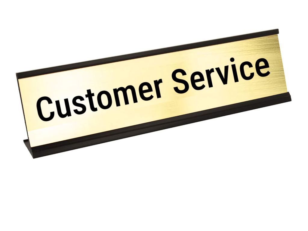 Customer Service Desk Signs for Office