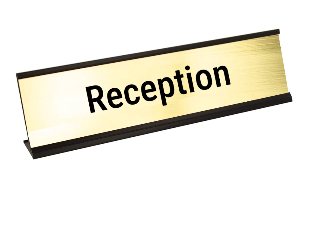 reception-Desk Signs for Office