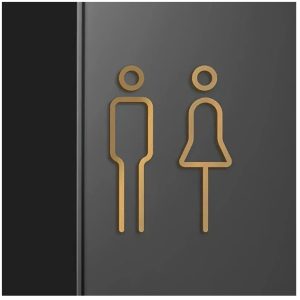 washroom signage- domecraft
