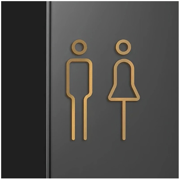 washroom signage- domecraft